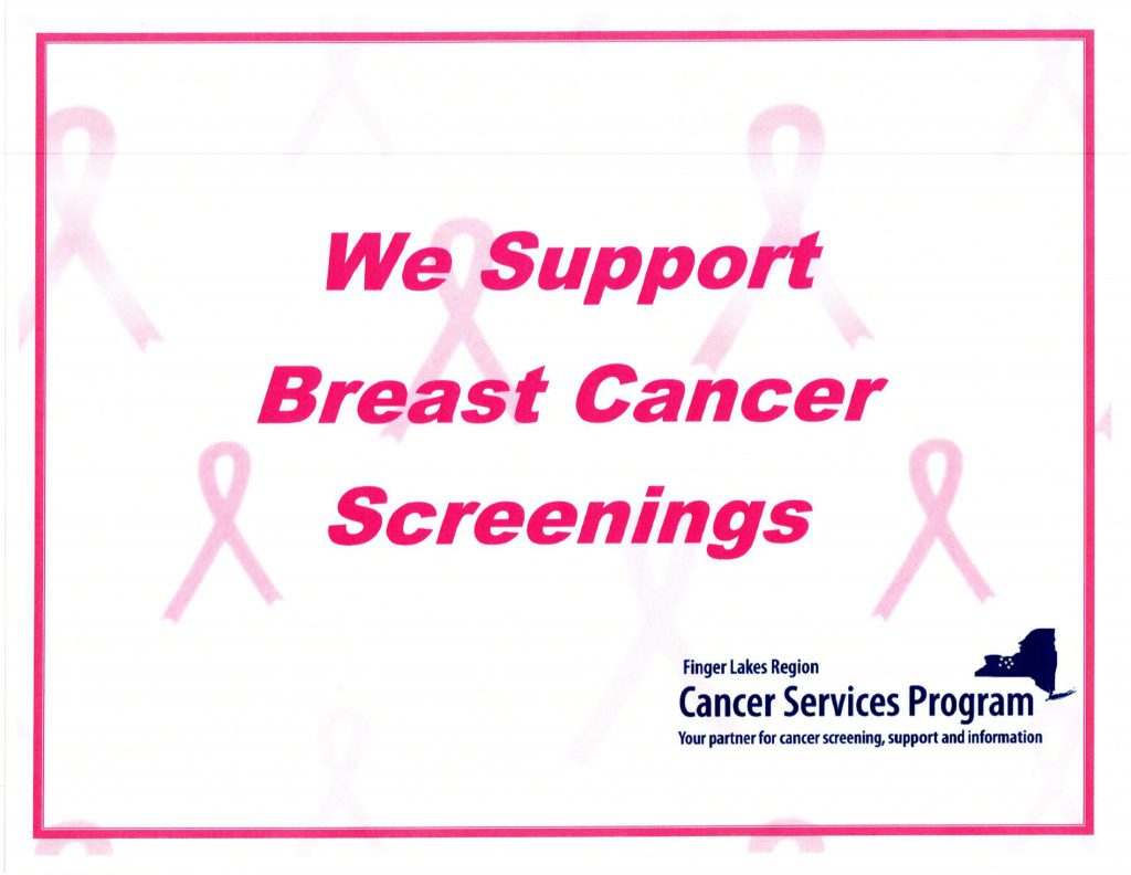 Support breast cancer screening