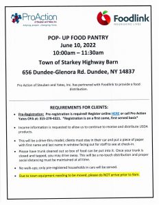 Drive Up Food Pantry