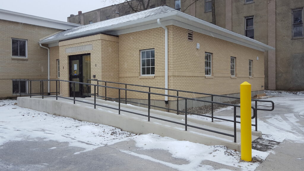 The Tripp Community Room addition was finalized in 2021 and open to the public for use.
