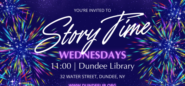 Story time in January is at 11:00