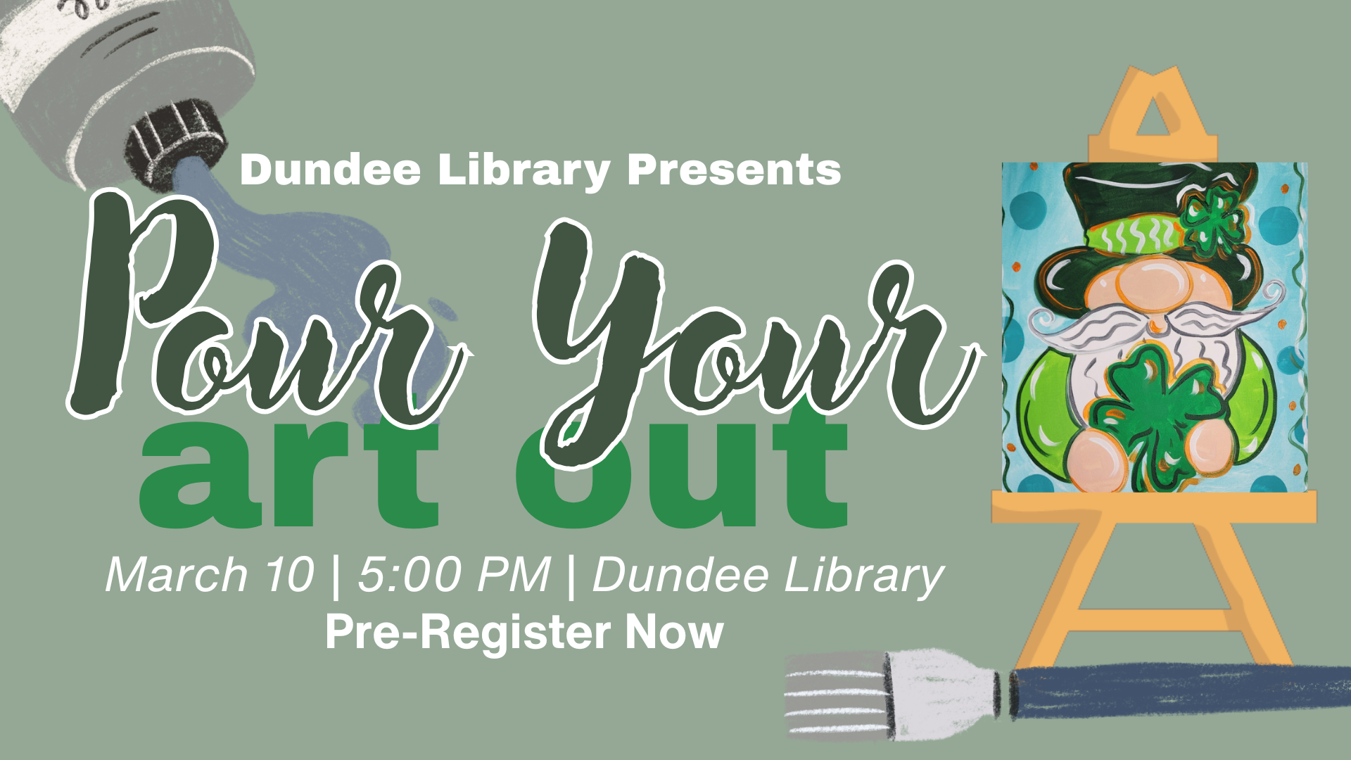 Pour Your Art Out on March 10 at 5:00