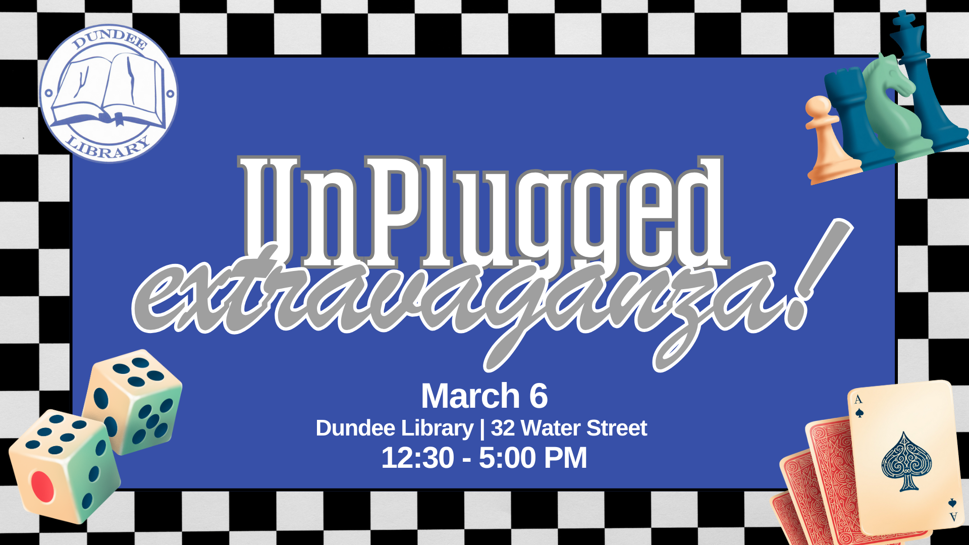 Unplugged Extravaganza will be 12-5 on March 6