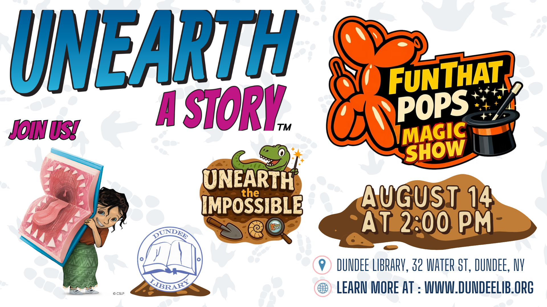 Fun the Pops Magic Show August 14 at 2:00