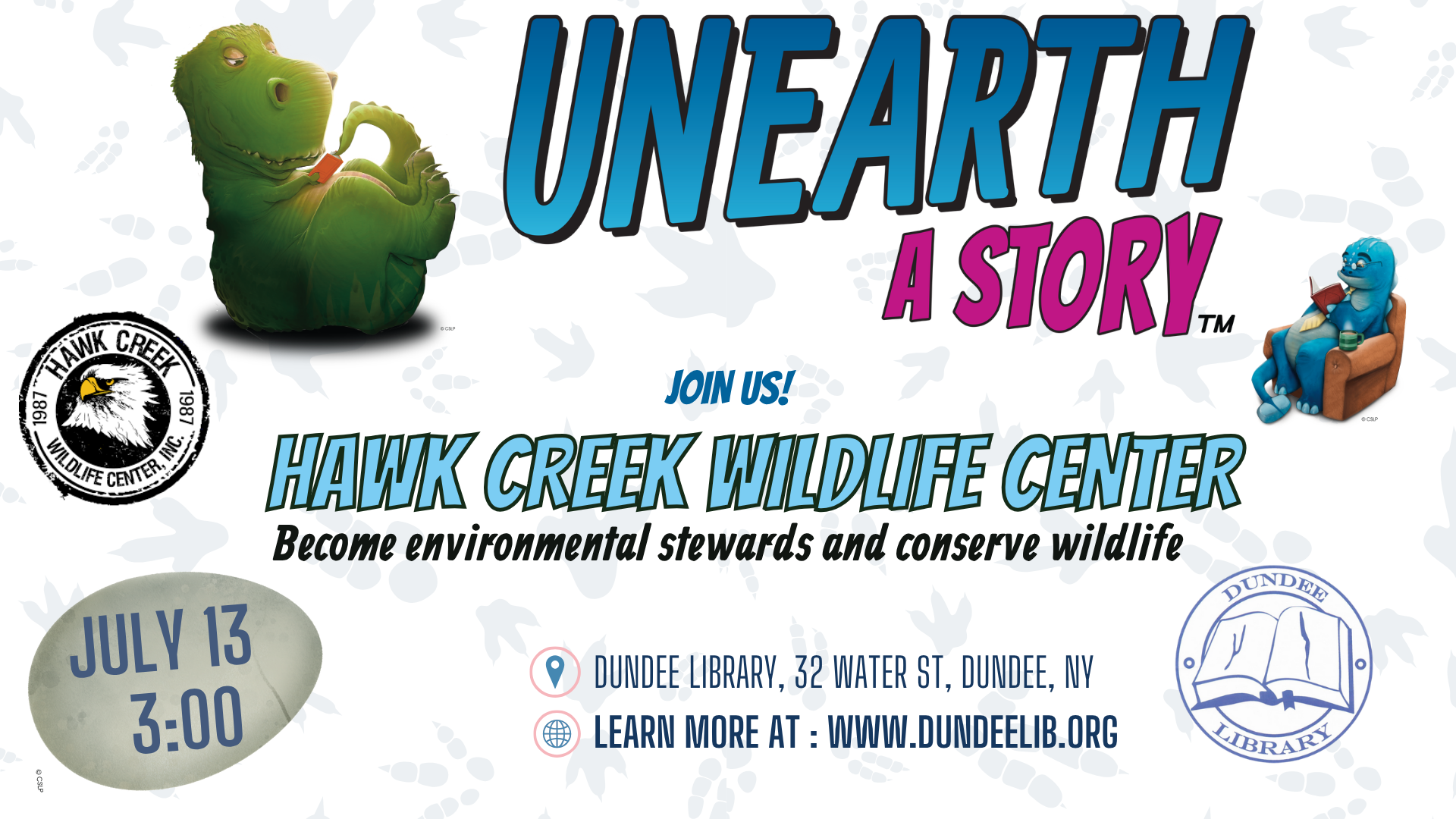 Hawk Creek Wildlife Center on July 13 at 3:00